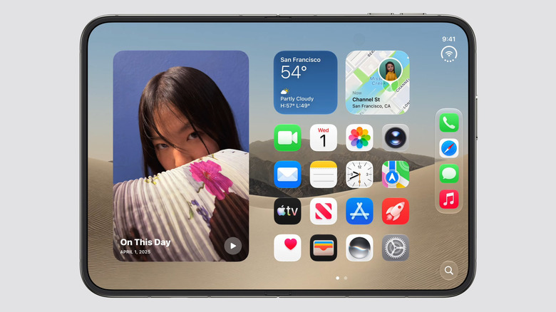 How iOS looks on the iPhone Duo