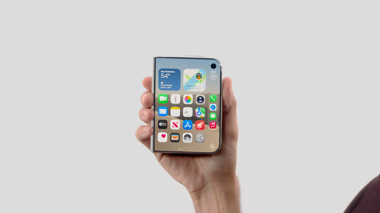 iPhone Duo being held in the hand