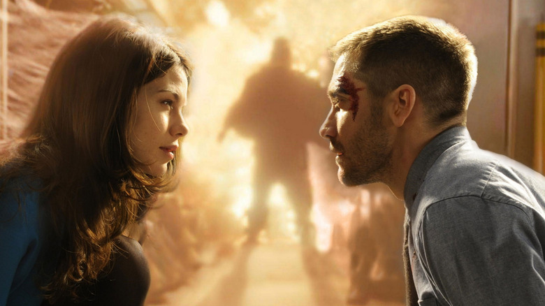 Michelle Monaghan and Jake Gyllenhaal are pictured in a scene from "Source Code."