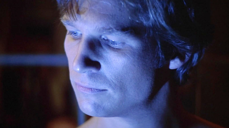 A close-up of Jeff Bridge's titular character in "Starman."