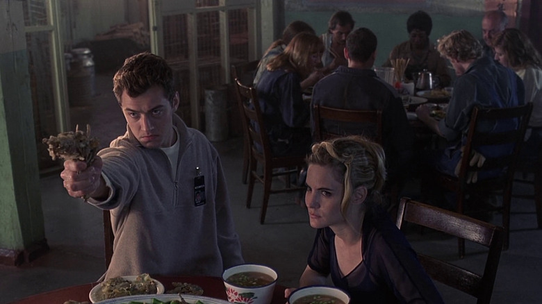 Ted and Allegra getting hostile at a table