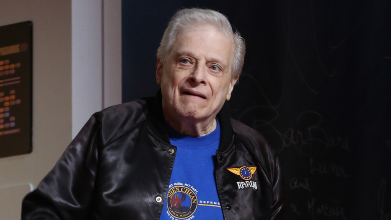 Harlan Ellison speaking at a Star Trek convention in Las Vegas, Nevada in 2014.