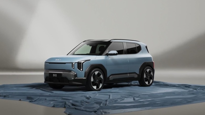 Kia EV2 electric hatchback accessible unveiled.