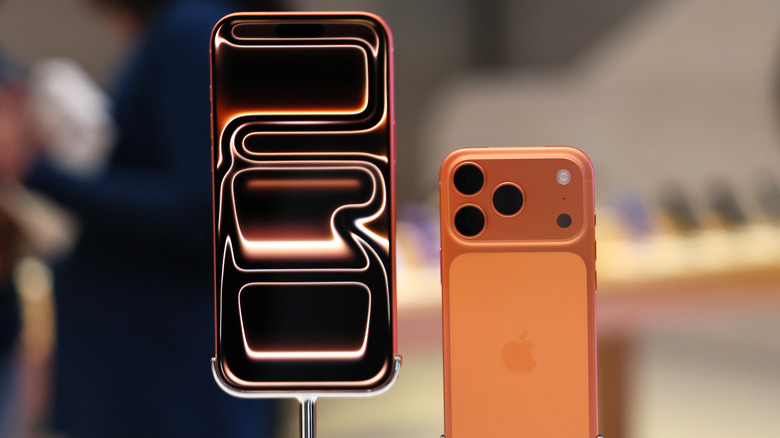 iPhone 17 Pro in Cosmic Orange