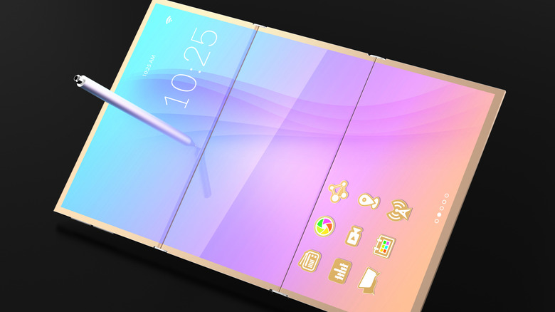 concept of trifolding smartphone