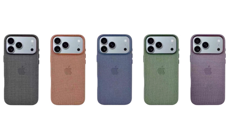 Renders of the possible new TechWoven iPhone 17 Pro cases