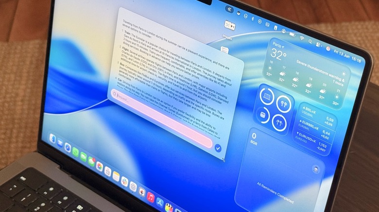 Apple's MacBook Pro running a local AI chatbot