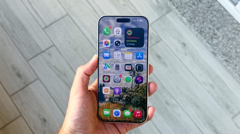 iPhone 17 Pro Max Home Screen on iOS 26