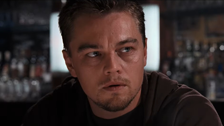 Leonardo DiCaprio stares worryingly into the screen in Martin Scorsese's  "The Departed."
