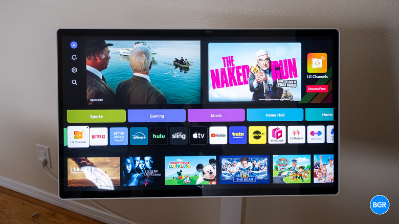 Display on the LG Smart Monitor Swing