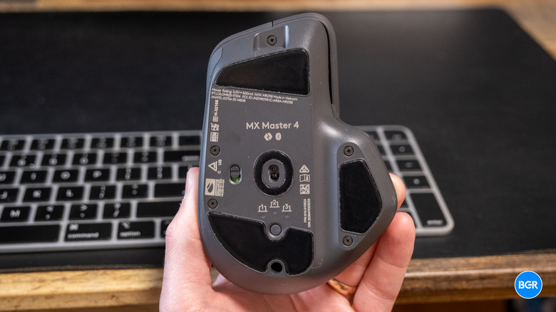 Bottom of the Logitech MX Master 4