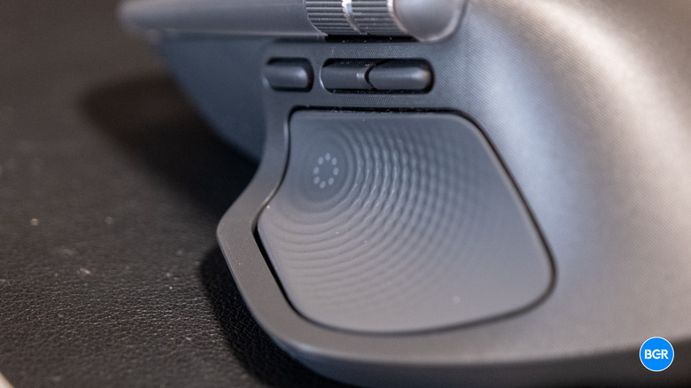 Thumb button on the Logitech MX Master 4