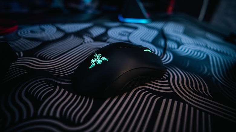 The Razer DeathAdder V4 Pro gaming mice on a mousepad