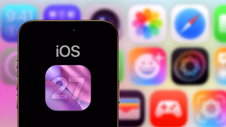 iOS 27 update page on iphone