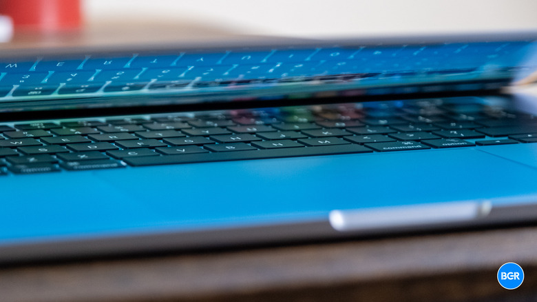 M5 MacBook Air almost closed