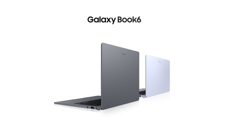 Mockup of new Galaxy Book6 laptop in two different colors