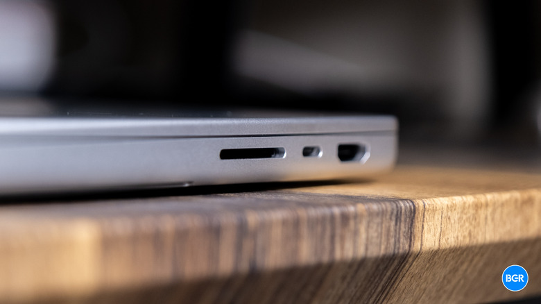 Ports on the M5 Max MacBook Pro