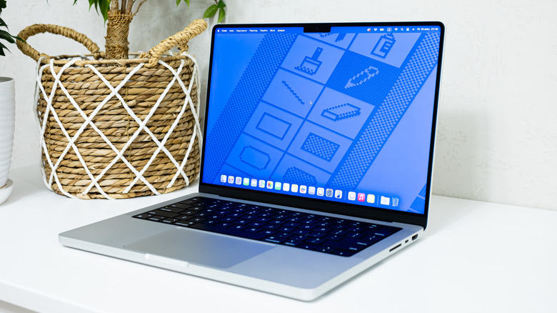 The 14-inch M4 MacBook Pro on a table.