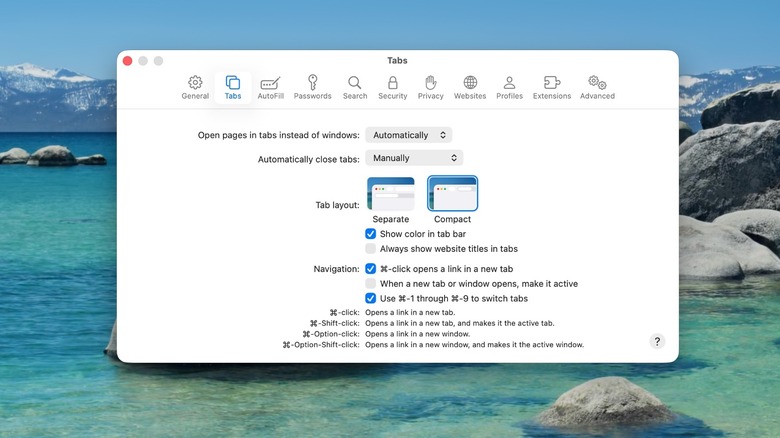 macOS 26.4 screenshot shows the addition of Compact tabs for Safari