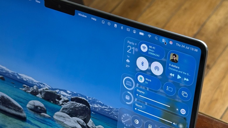 Control Center on macOS Tahoe