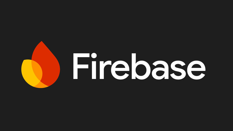 Firebase logo on a dark background