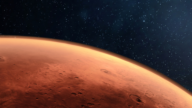 Image of planet Mars from space