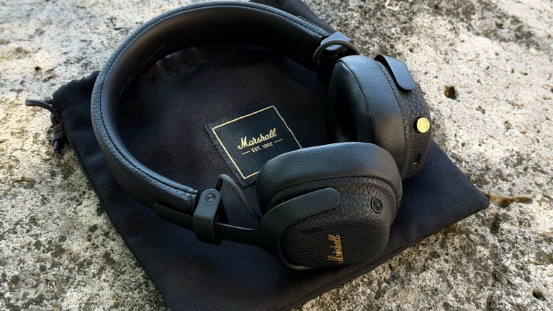 Up-close shot of Marshall's Milton A.N.C. headphones