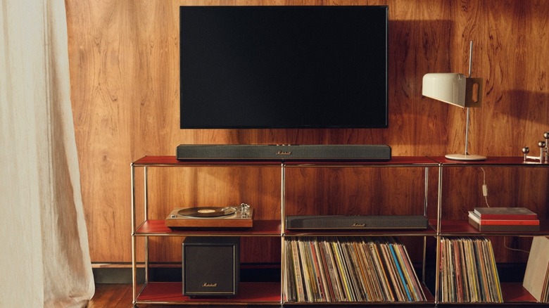 Marshall Heston 60 soundbar with the new Heston Sub 200 subwoofer paired