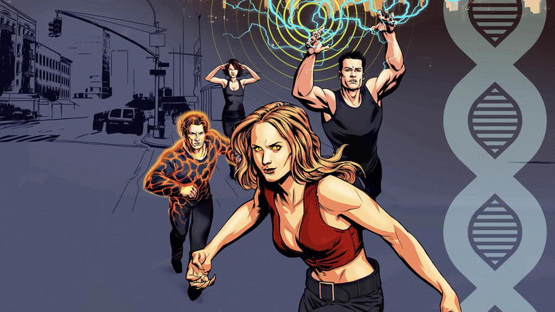 The cast of Mutant X, animated