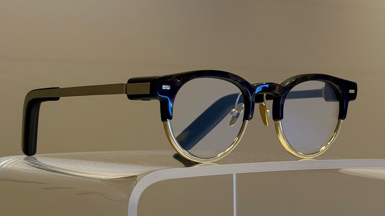 Close-up shot at MemoMind Glasses