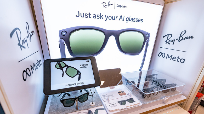 Ray-Ban Meta AI glasses on display at Target