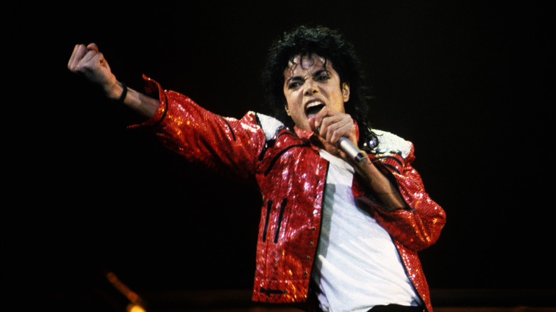 Michael Jackson at Madison Square Garden in 1988.
