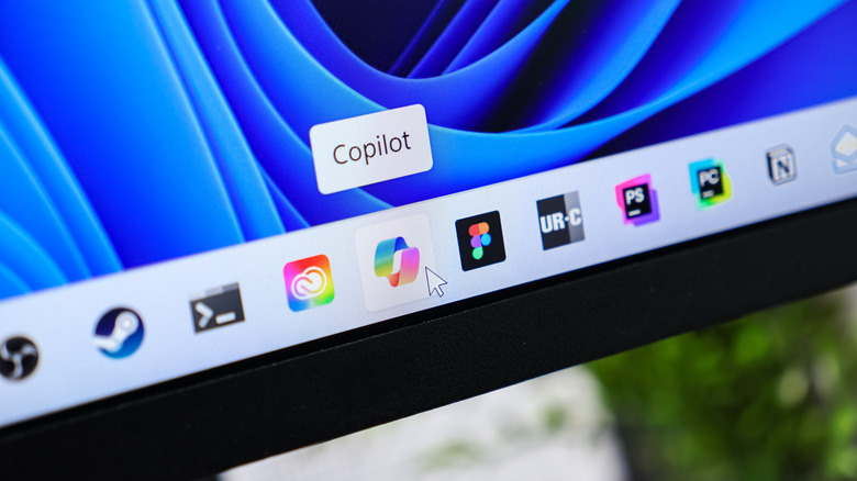 Microsoft Windows 11 Copilot icon on taskbar