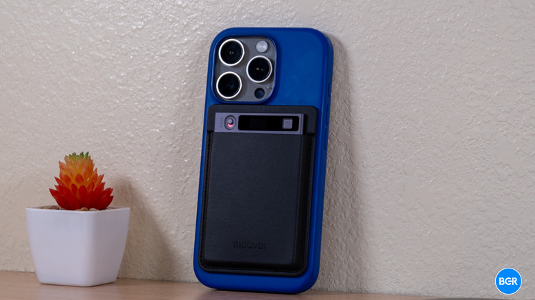 TicNote in its case attached to an iPhone 16 Pro