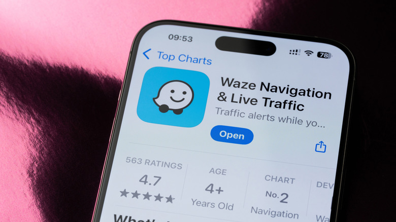 The Waze app displayed in the Apple App Store.