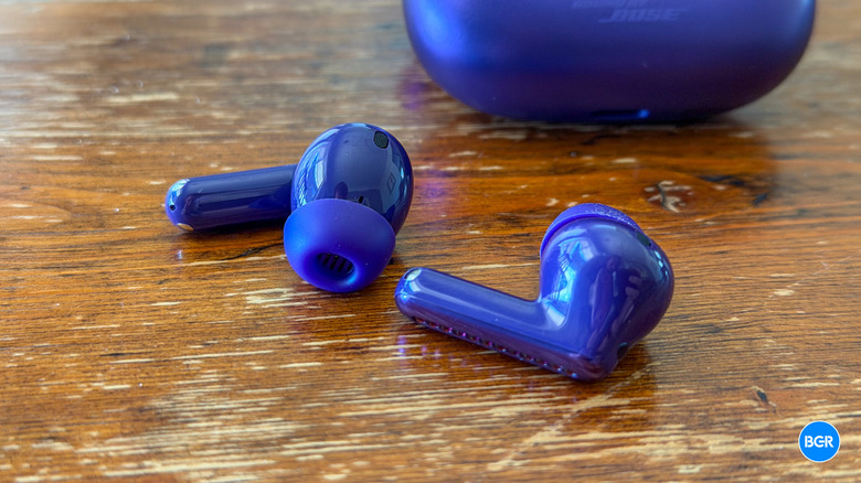 Motorola Moto Buds 2 Plus earbuds on a table