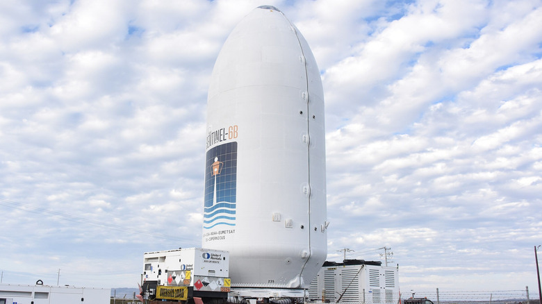 Sentinel-6B satellite, encapsulated in the SpaceX Falcon 9