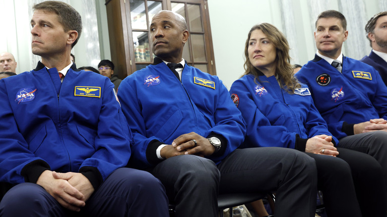 the four astronauts who will crew the NASA Artemis moon mission