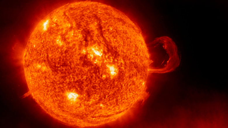 a space weather solar flare