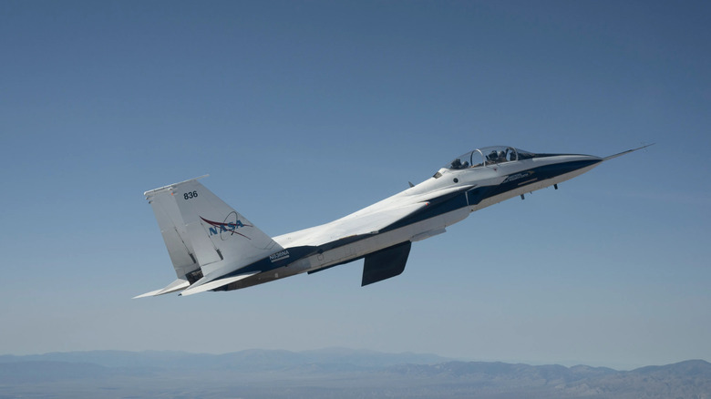 NASA's CATNLF wing design on a NASA F-15 research jet