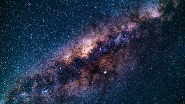 An image capturing the cosmos, showing various stars and other celestial structures
