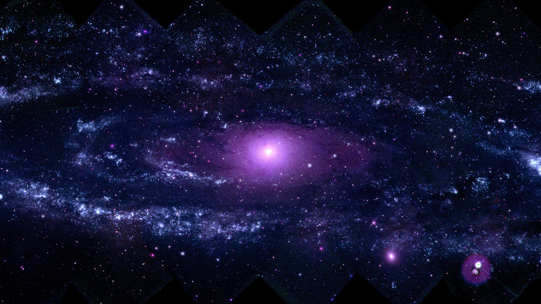 An ultraviolet view of the Andromeda galaxy based on images captured by the Neil Gehrels Swift Observatory