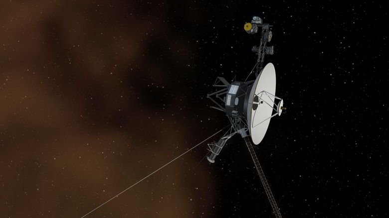 An artist's rendering of the Voyager 1 probe.