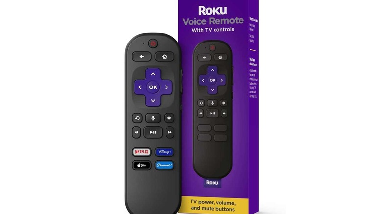 The official Roku Voice Remote on a white background.