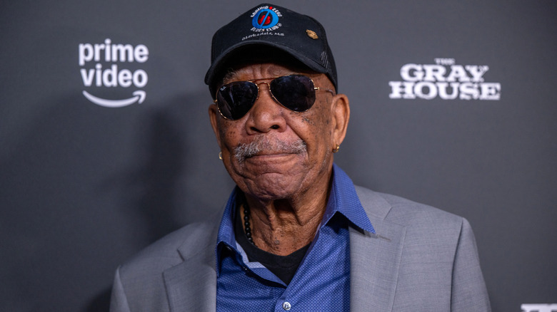 Morgan Freeman in sunglasses