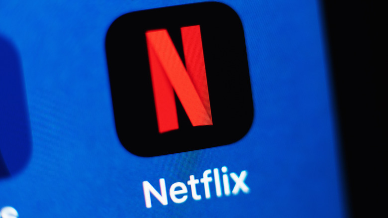Netflix app logo on a smartphone