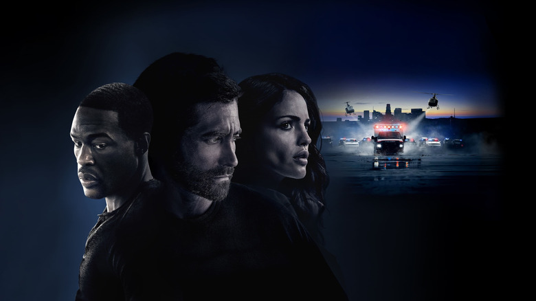 Jake Gyllenhaal, Yahya Abdul-Mateen II and Eiza González the stars from Ambulance.