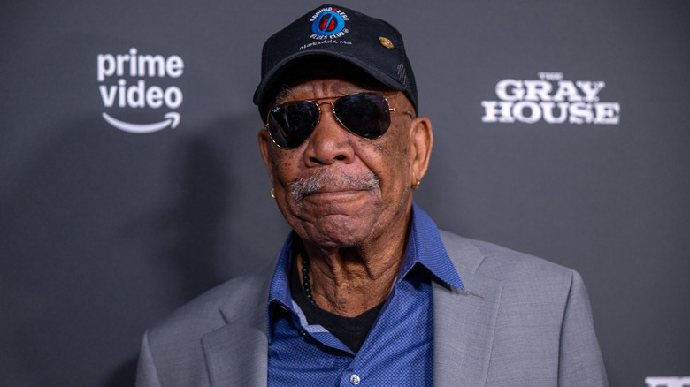 Morgan Freeman in sunglasses