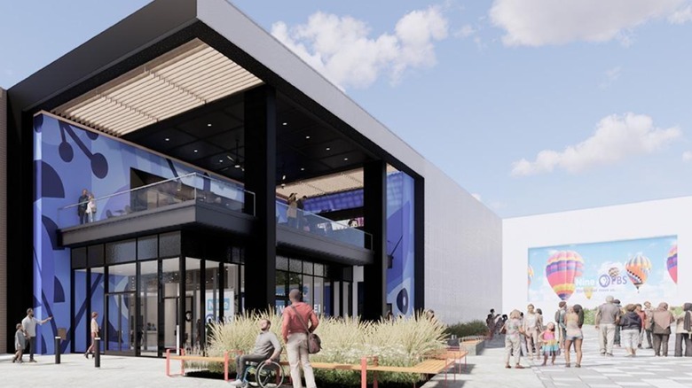 Artistic rendition of Nine PBS' headquarters renovation