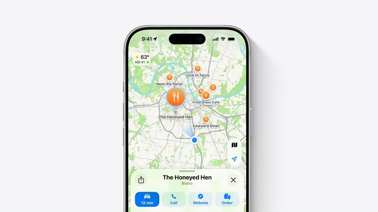 Apple Maps on iOS 26